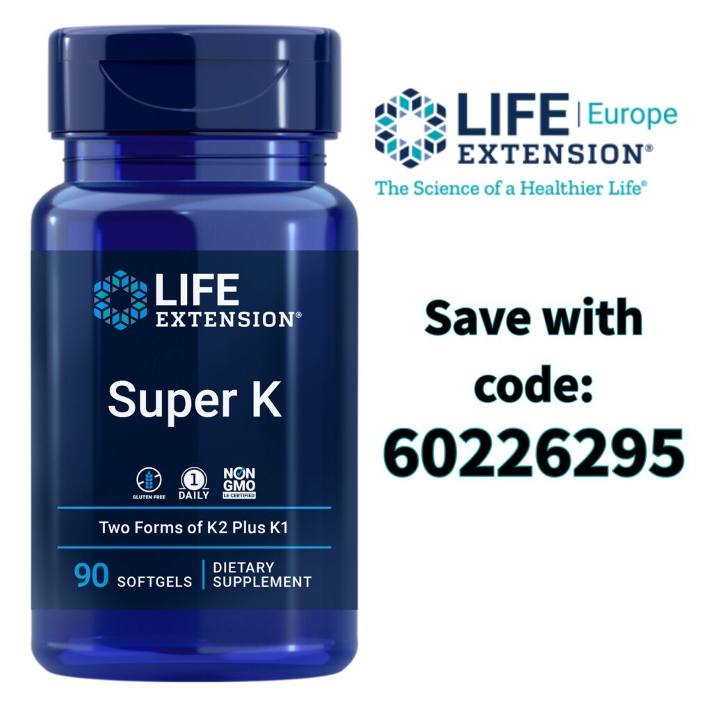 Buy Super K and save 5% with Life Extension Europe discount coupon code 60226295